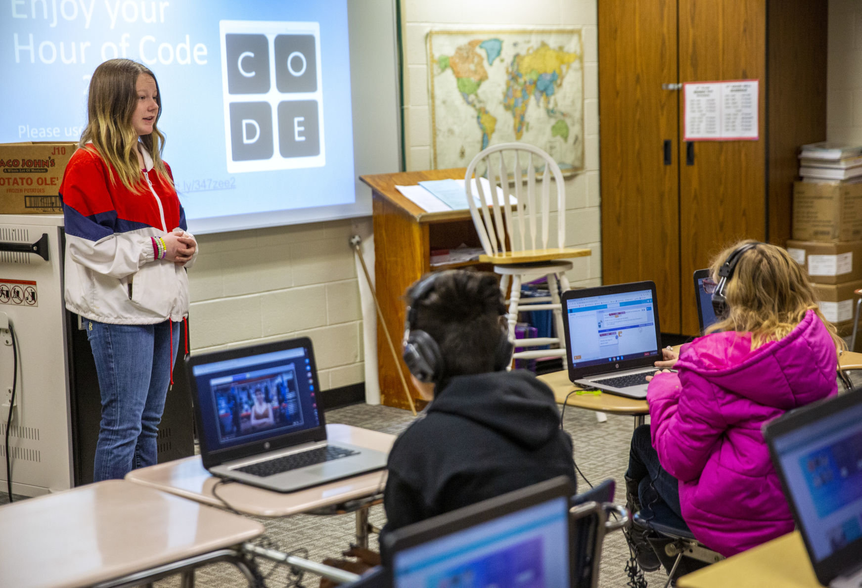 Hour of Code at Vera C O'Leary